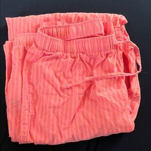 GAP Pink and Orange Striped Track Pants